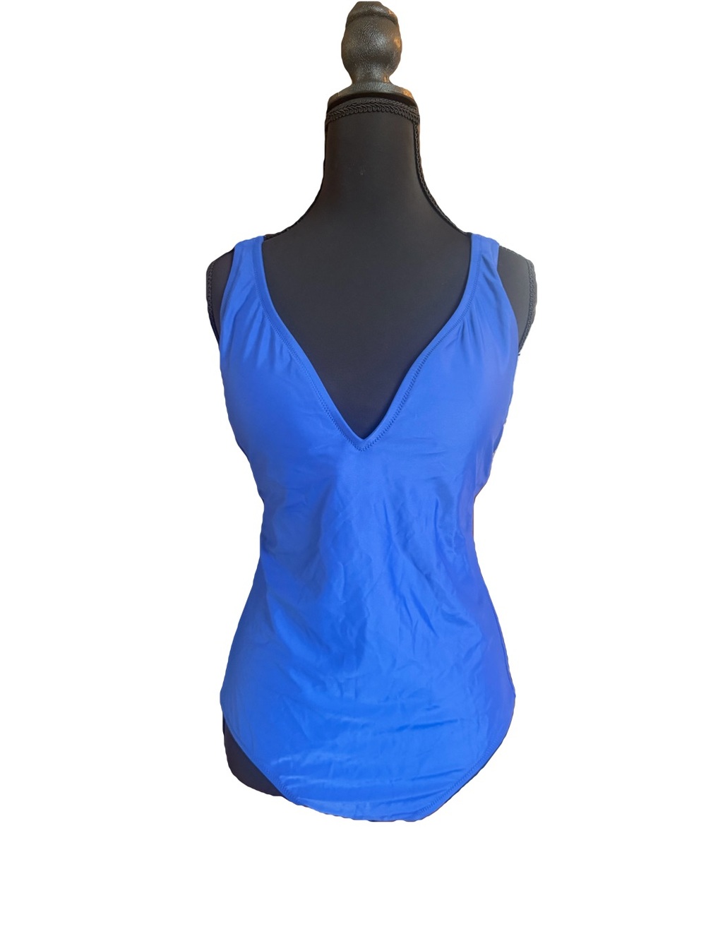 J. Crew Electric Blue V-Neck Bodysuit